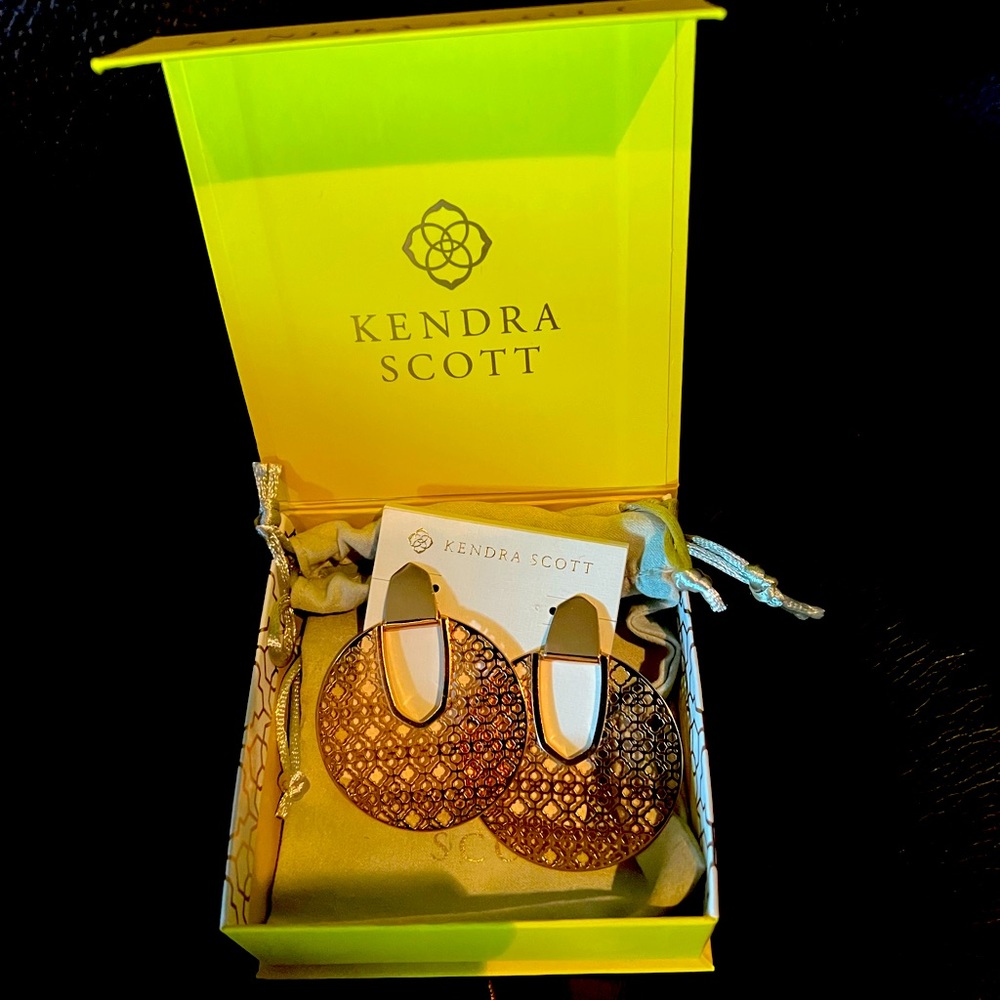 Kendra scott rose gold Diane FILAGREE earring